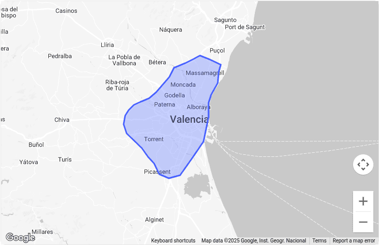 valencia map